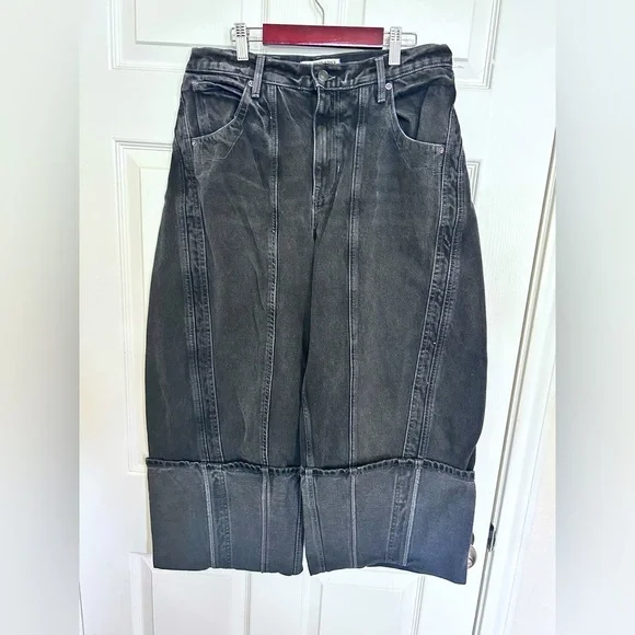 NWT Free People, We The Free Olsen Cuffed Crop Barrel Jeans, Multiple Sizes - Picture 4 of 11
